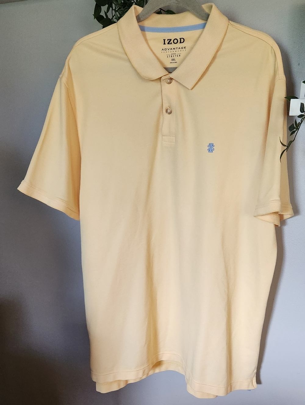 Summer Yellow Polo with Embroidered Logo